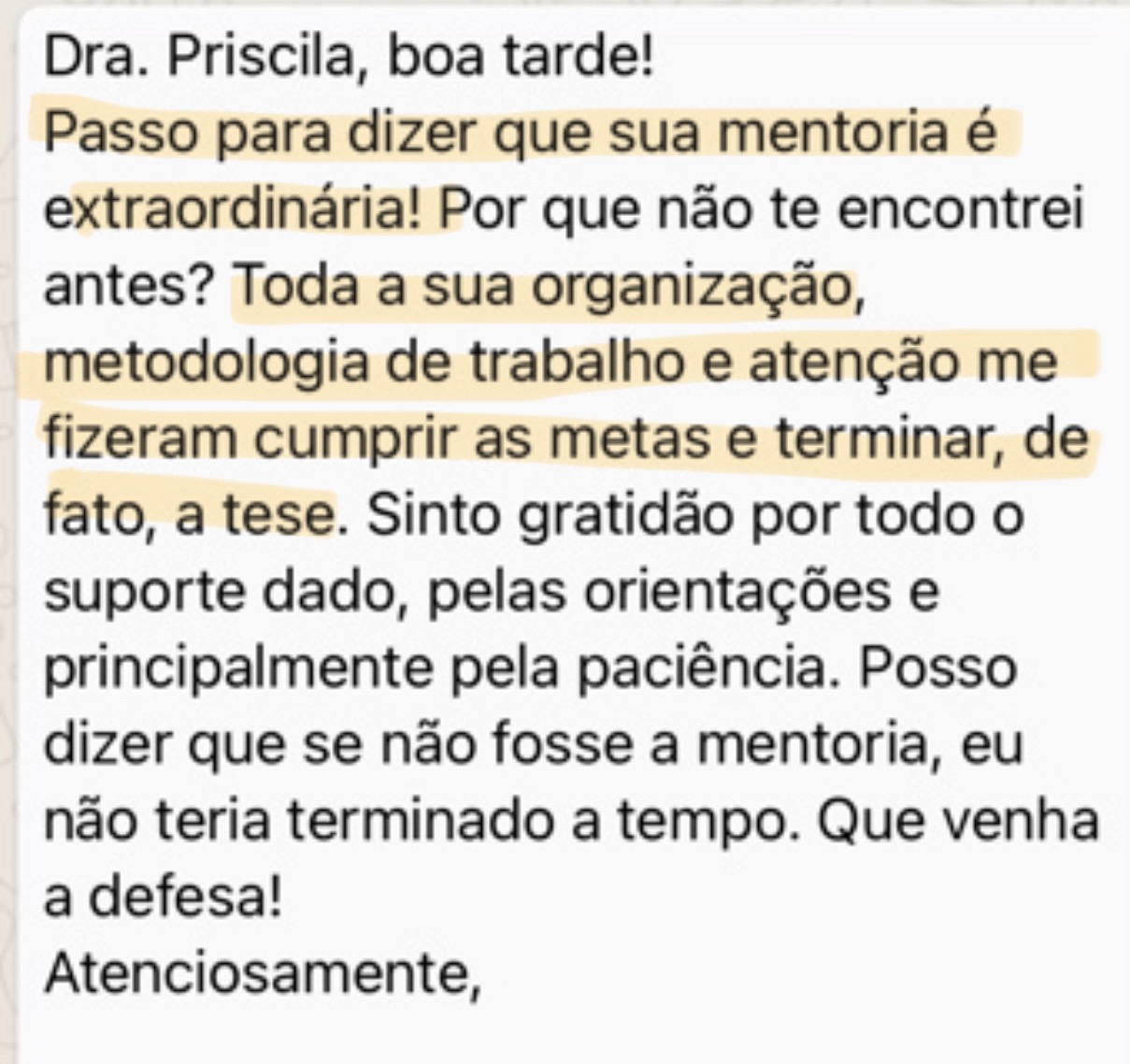 Depoimento aluna Magna